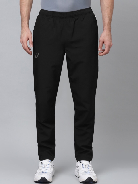 

ASICS Men Black Solid Mid-Rise Straight-Fit Track Pants