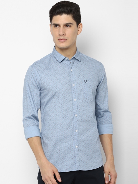 

Solly Jeans Co. Men Blue Slim Fit Printed Casual Shirt