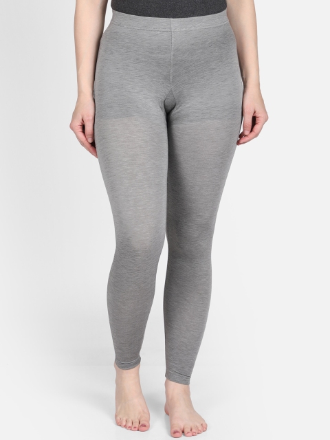 

Ayaki Women Grey Melange Solid Thermal Bottom