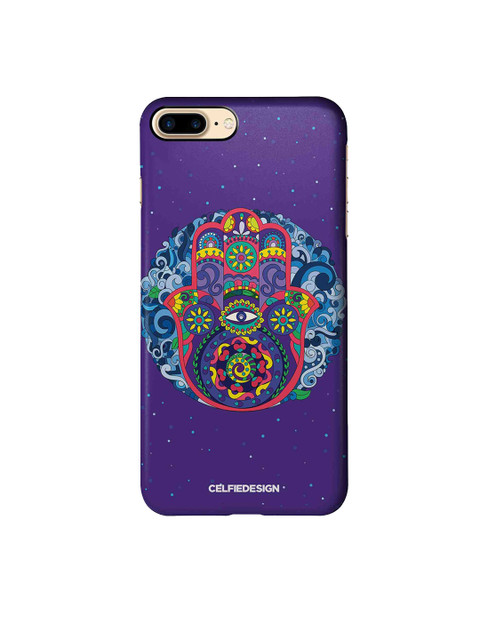 

CelfieDesign Purple & Yellow Humsa Mandala Print iPhone 7 Plus Back Cover