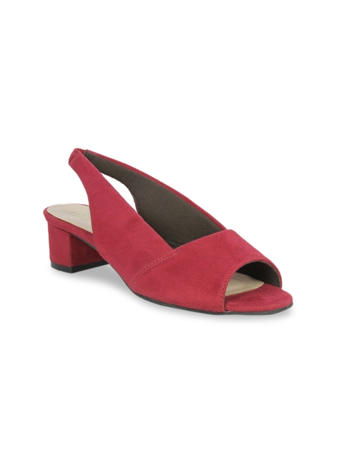 

Inc 5 Women Maroon Solid Block Heels