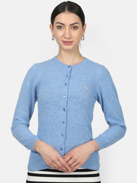 

Monte Carlo Women Blue Solid Cardigan