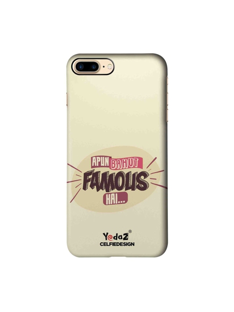 

CelfieDesign Beige Printed iPhone 7 Plus Back Cover