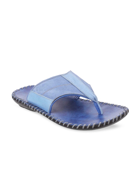 

Metro Men Blue Leather Comfort Sandals