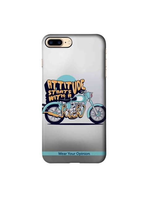 

CelfieDesign Unisex Grey & Orange Typography Printed Sustainable iPhone 7 Plus Back Case