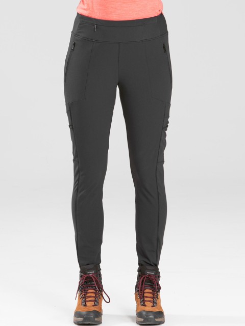 

FORCLAZ By Decathlon Women Grey Slim Fit Solid Regular Trousers