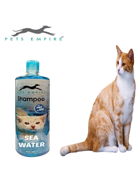 PETS EMPIRE Naturally Organic Body Shampoo for Cats - 500 ml, Blue