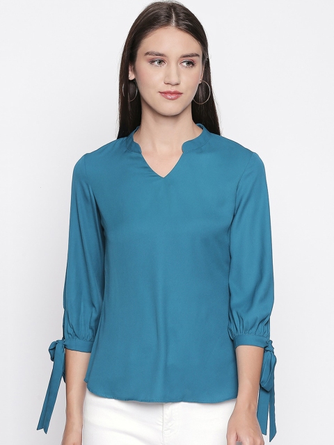 

Mesmerize Women Blue Solid Top