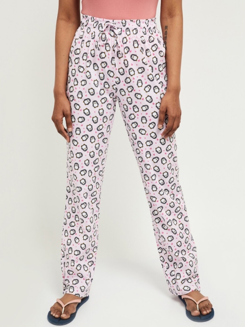 

max Women Pink & Black Printed Lounge Pants