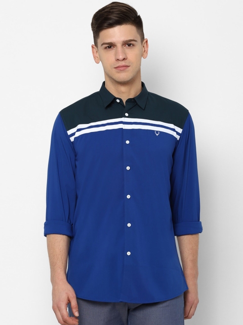 

Allen Solly Sport Men Blue Regular Fit Solid Casual Shirt
