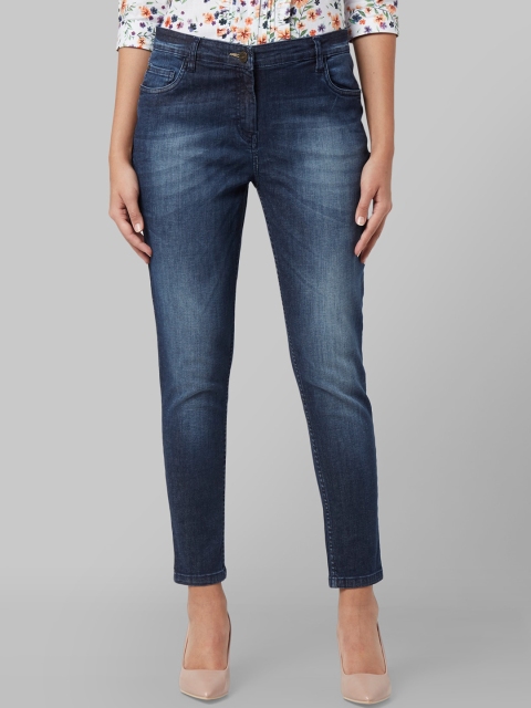 

Park Avenue Woman Blue Skinny Fit Mid-Rise Clean Look Jeans