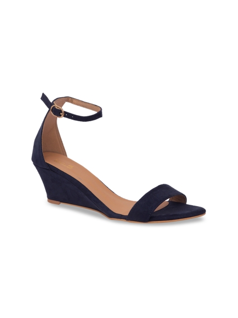 

Inc 5 Women Navy Blue Solid Wedge Heels