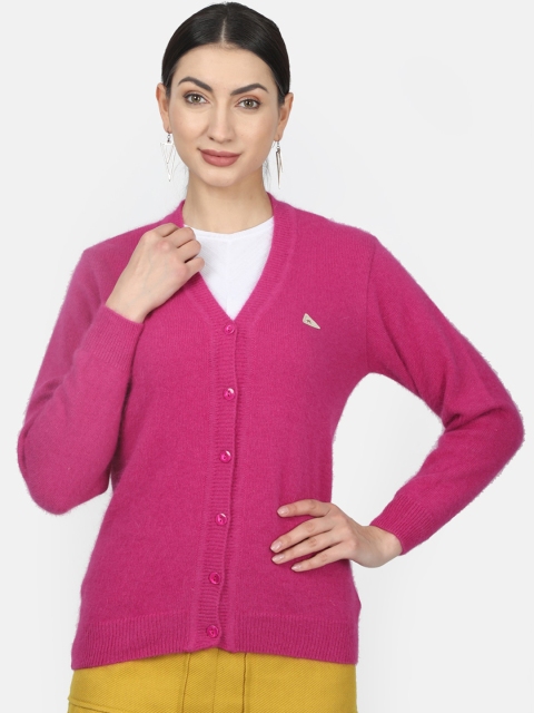 

Monte Carlo Women Pink Solid Cardigan