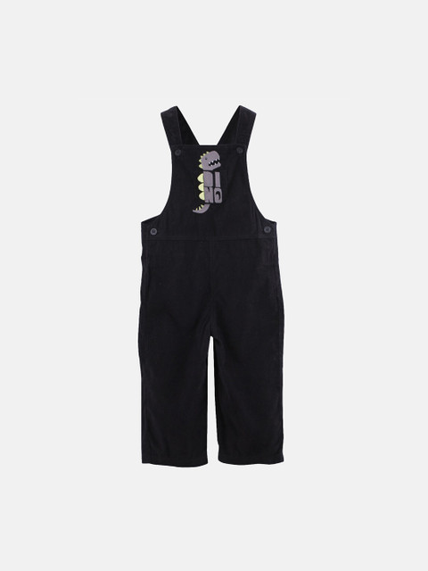 

Beebay Boys Black Embroidered Dungarees