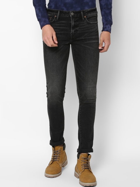 

AMERICAN EAGLE OUTFITTERS Men Grey Super Skinny Fit Mid-Rise Clean Look Jeans