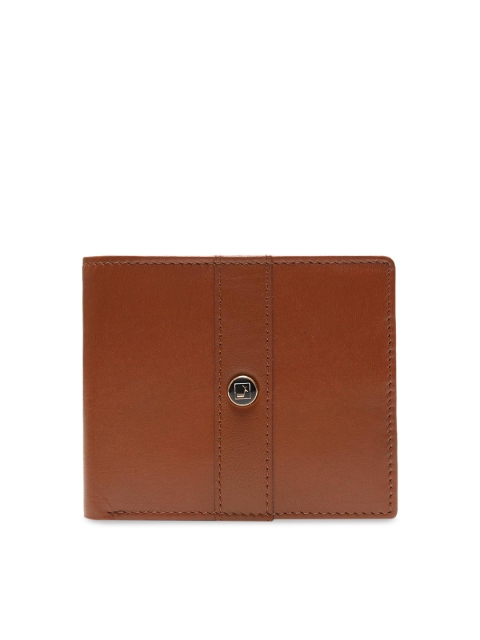 

Da Milano Men Tan Brown Solid Leather Two Fold Wallet