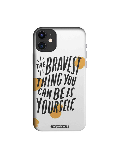 

CelfieDesign White & Black Printed Apple iPhone 11 Back Cover