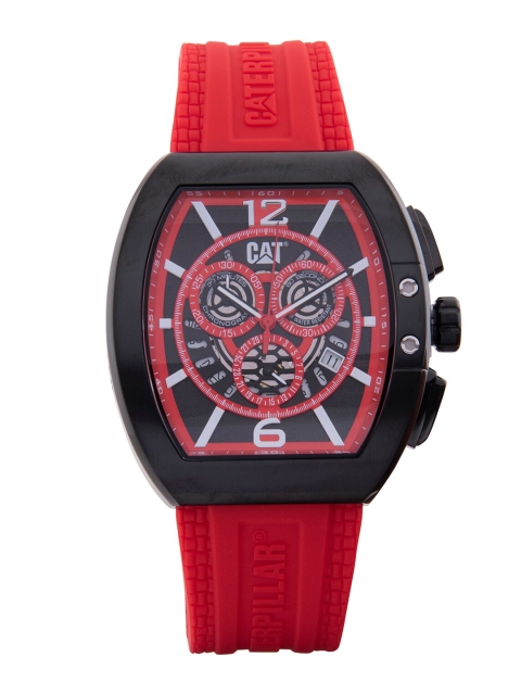 

CAT Men Black & Red Analogue Chronograph Watch 11.163.28.138