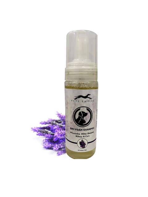 

PETS EMPIRE Waterless Dog Lavender Shampoo 150ml, Green
