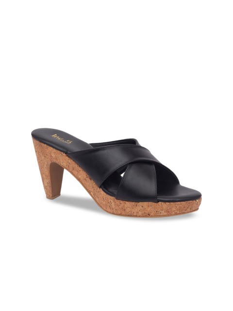 

Inc 5 Women Black Solid Block Heels