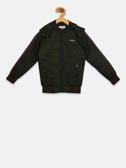 

Monte Carlo Boys Olive Green Solid Padded Jacket
