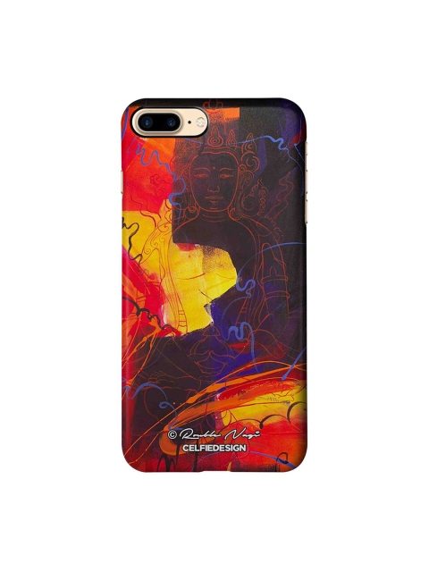CelfieDesign Red & Yellow Abstract Moksha Printed Sustainable iPhone 7 Plus Back Case