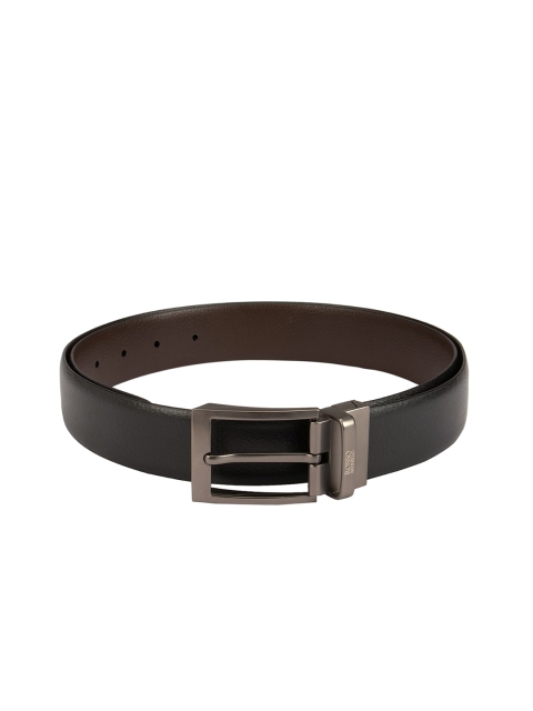 

ROSSO BRUNELLO Men Brown Solid Reversible Leather Belt
