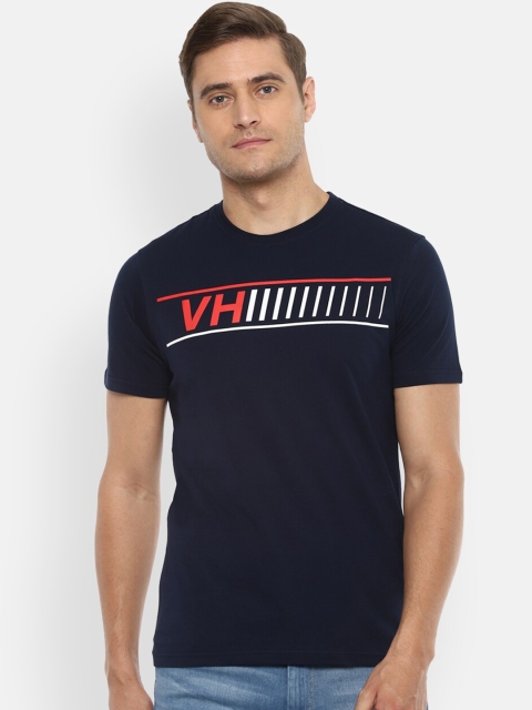 

Van Heusen Sport Men Navy Blue Printed Round Neck T-shirt