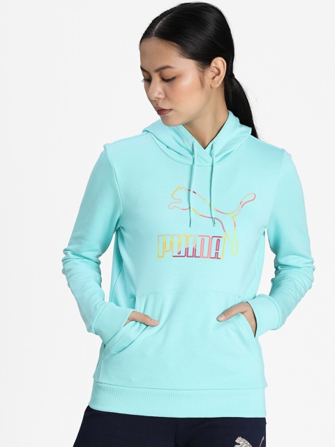 

Puma Women Blue Printed Quilted Jacket