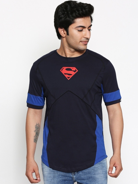 

The Souled Store Unisex Navy Blue Printed Round Neck T-shirt