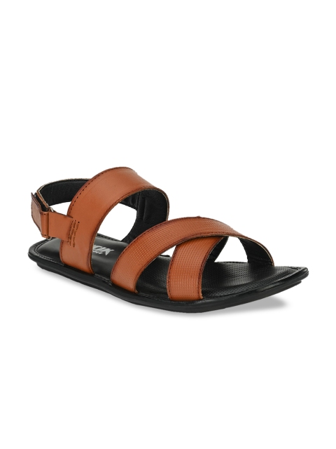 

BUCIK Men Tan Brown Comfort Sandals