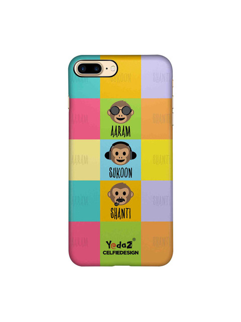 

CelfieDesign Pink & Yellow Aaram Sukoon Shanti iPhone 8 plus Sustainable Case