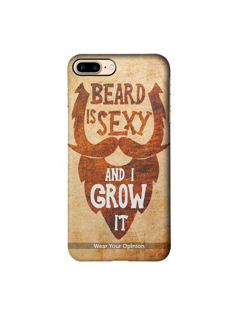

CelfieDesign Beige & Brown Printed iPhone 7 Plus Back Cover