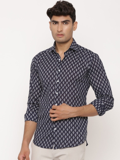 

Tistabene Men Blue Regular Fit Printed Casual Shirt