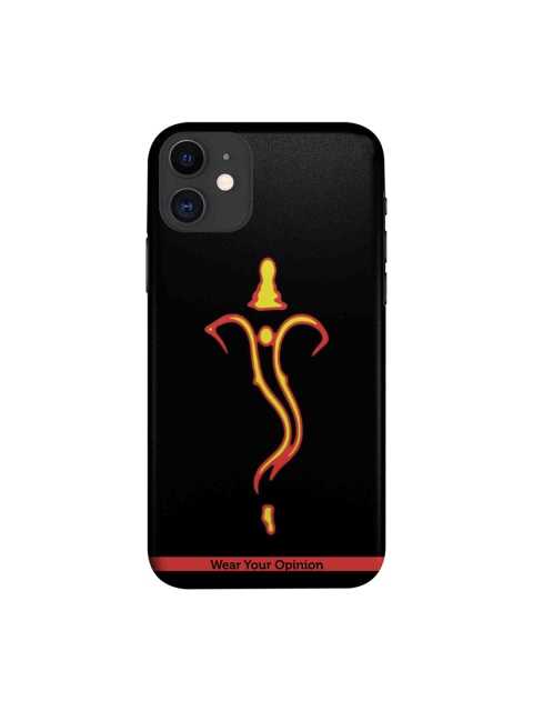 

CelfieDesign Black & Yellow Neon Printed Lord Ganesh iPhone 11 Back Cover