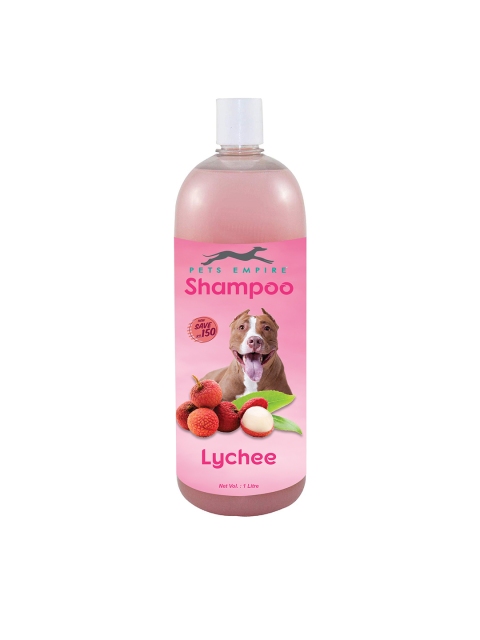 PETS EMPIRE Naturally Organic Lychee Body Shampoo For Pets 1000ml, Pink