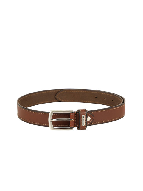 

Red Tape Men Brown Solid Leather Belt