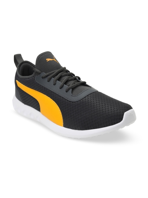 

Puma Unisex Black Yellow Trace Running Shoes