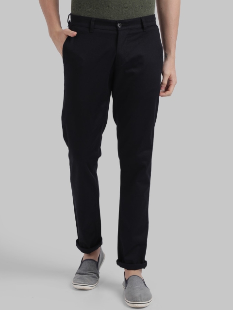 

Parx Men Black Tapered Fit Solid Regular Trousers