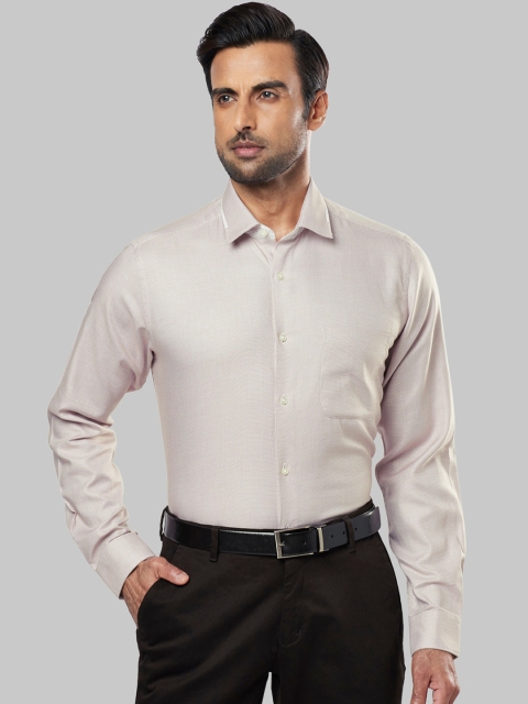 

Raymond Men Beige Regular Fit Printed Formal Shirt