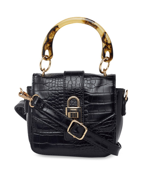 

Call It Spring Black Textured Handheld Bag