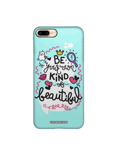 

CelfieDesign Blue & White Be Your Own Kind Of Beautiful Base 501 Quirky Sustainable Apple iPhone 8 Plus Back Cover