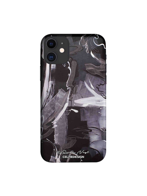 

CelfieDesign Unisex Brown & White Abstract Printed Sustainable iPhone 11 Back Case