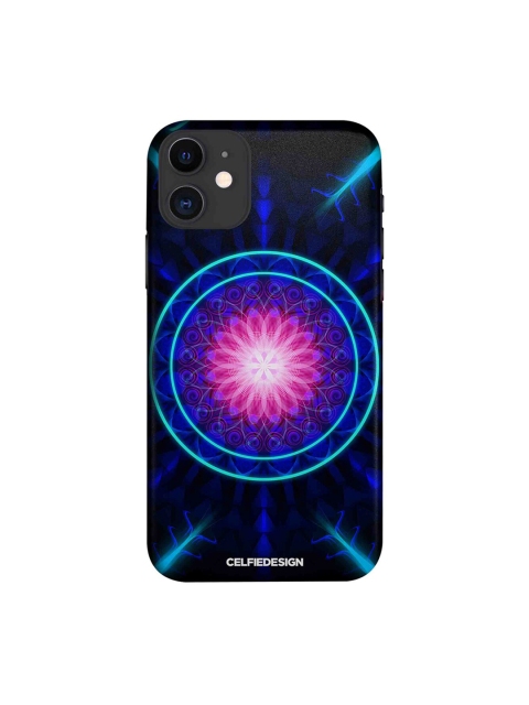 

CelfieDesign Blue & Black Trip Zone Mandala iPhone 11 Back Cover
