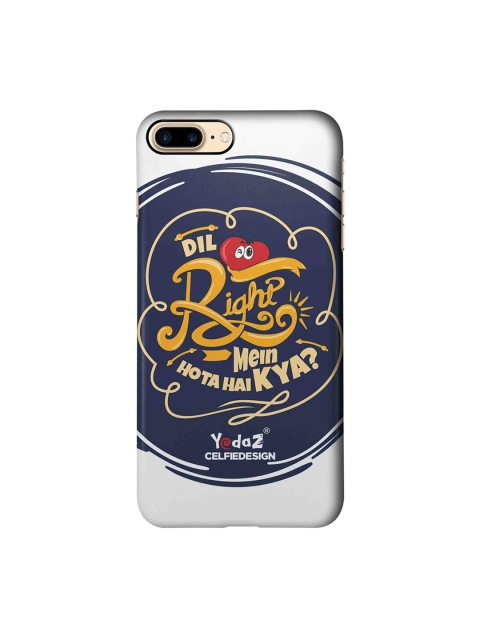 

CelfieDesign Navy Blue & White Dil Right Mein Hota Hai Kya Yedaz Quirky Sustainable Apple iPhone 7 Plus Back Cover
