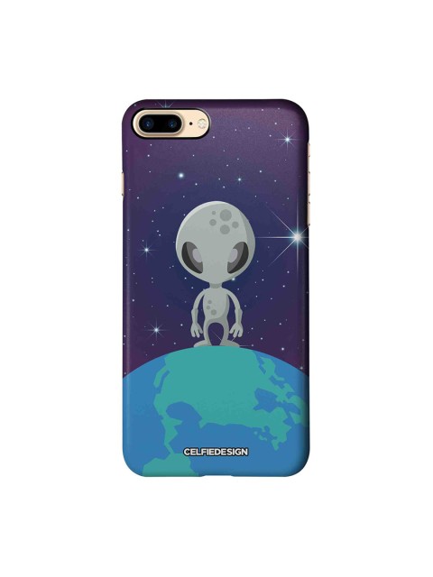 

CelfieDesign Navy-Blue & Grey Alien Signature Printed iPhone 7 Plus Sustainable Back Cover