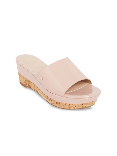 

ALDO Women Pink Solid Flatforms