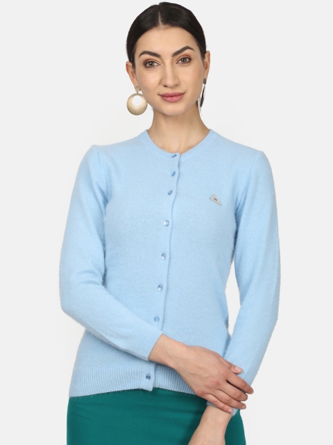 

Monte Carlo Women Blue Solid Cardigan