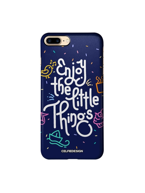

CelfieDesign Navy Blue & White Enjoy The Little Things Apple iPhone 7 Plus Sustainable Back Cover