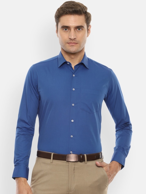 

Van Heusen Men Blue Slim Fit Solid Formal Shirt